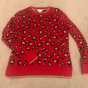 Cheetah charter club sweater